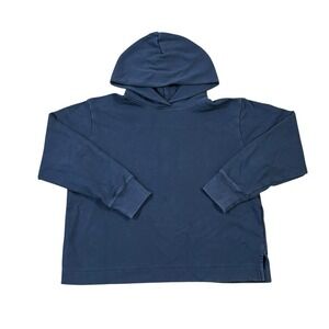 Muji Women's Blue Hoodie Sweatshirt US Size Small‎